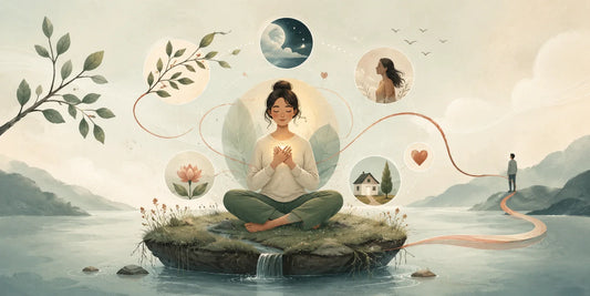 Illustrazione sul counselor olistico e sull’approccio alla persona che considera vissuti, corpo, relazioni e contesto.